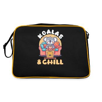 Koala Koalas & Chill - Sac Retro - noir/or - Dos