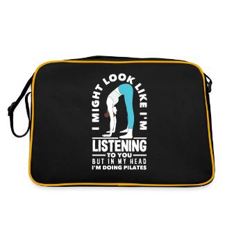 Pilates Humor in Thought - Retro Bag - black/gold - Back