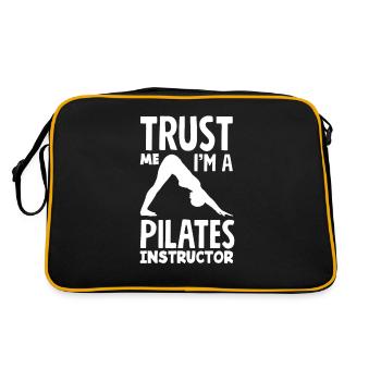 Croyez-moi, je suis instructeur de Pilates - Sac Retro - noir/or - Dos