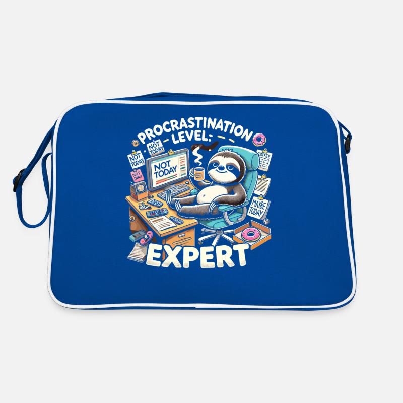 Prokrastination Stufe Experte Retro Tasche