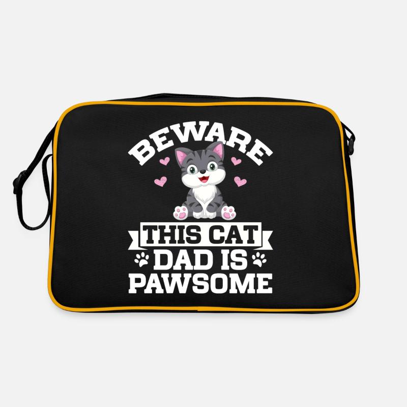 Cat Dad Gifts Retro Bag