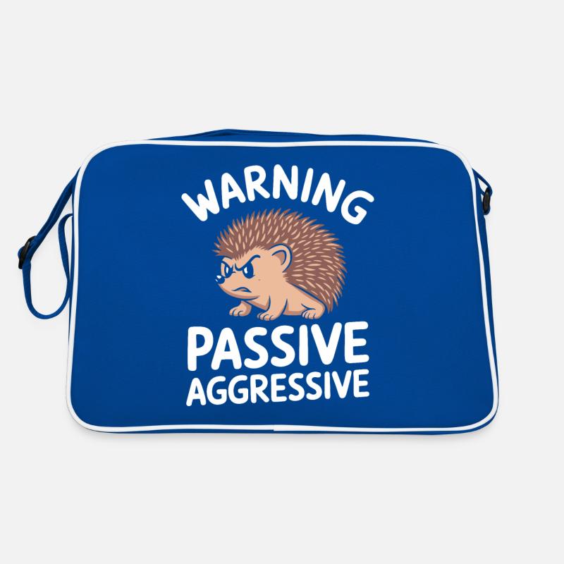 Beware of passive aggressive hedgehogs Retro Bag