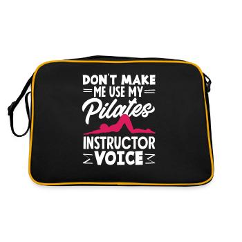 Ne me laissez pas exprimer mon professeur de Pilates - Sac Retro - noir/or - Dos