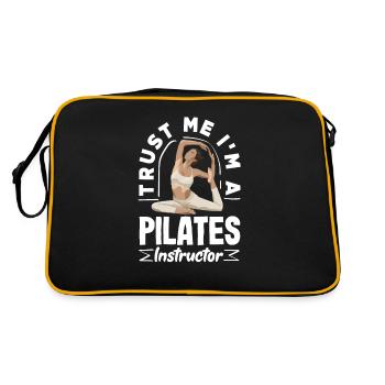 Croyez-moi, je suis instructeur de Pilates - Sac Retro - noir/or - Dos