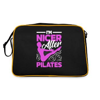 Je suis plus bien après l’exercice de Pilates - Sac Retro - noir/or - Dos