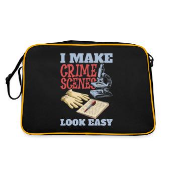 Forensic Technician - Retro Bag - black/gold - Back