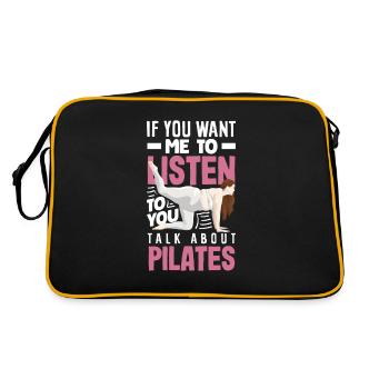 Si vous le souhaitez, parlez de Pilates - Sac Retro - noir/or - Dos