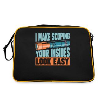 Technicien en endoscopie - Sac Retro - noir/or - Dos