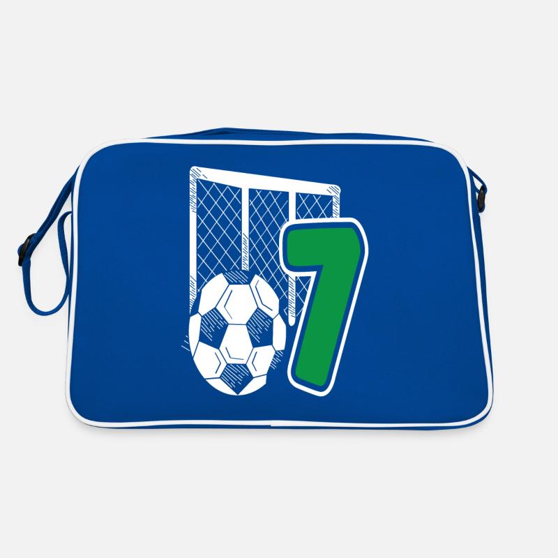 Fußball Geburtstag 7-Jährige Kindergeburtstag Retro Tasche