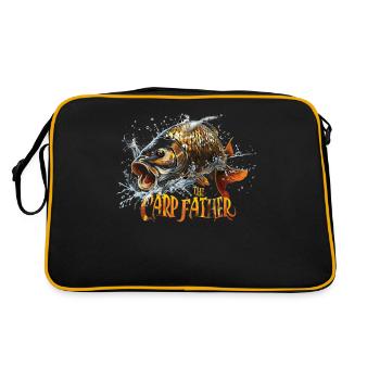 Pêche à la carpe « le Père de la Carpe » - Sac Retro - noir/or - Dos