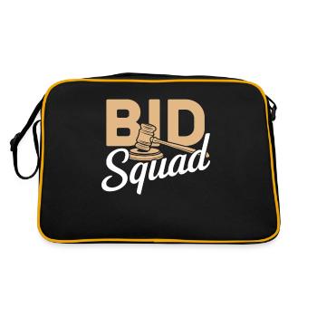 Auctioneer Squad - Retro Bag - black/gold - Back
