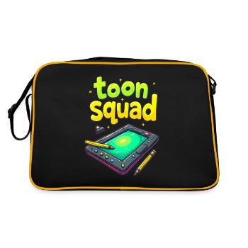 Animator Kader - Retro Tasche - Schwarz/Gold - Hinten