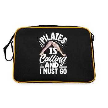 Le Pilates m’appelle et je dois y aller - Sac Retro - noir/or - Dos