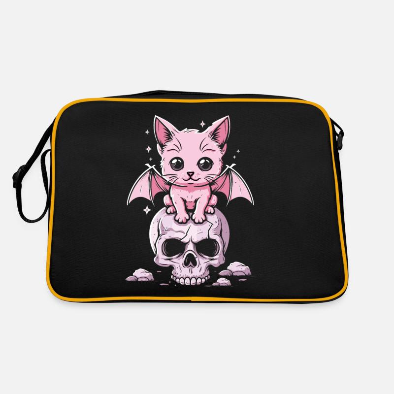 Kawaii Chat Pastel Goth Mignon Effrayant Sac Retro