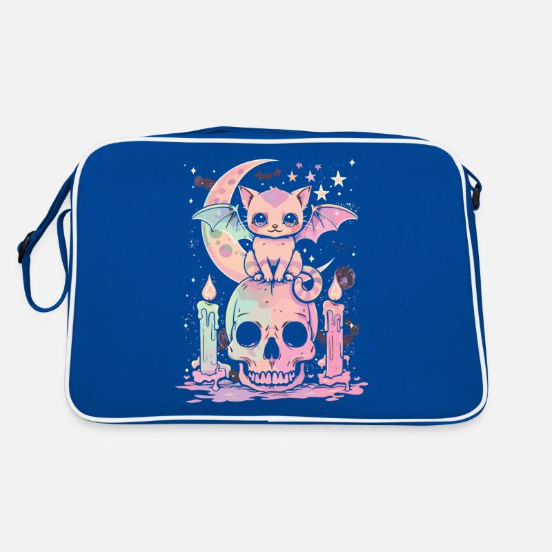 Kawaii Chat Pastel Goth Mignon Effrayant Sac Retro
