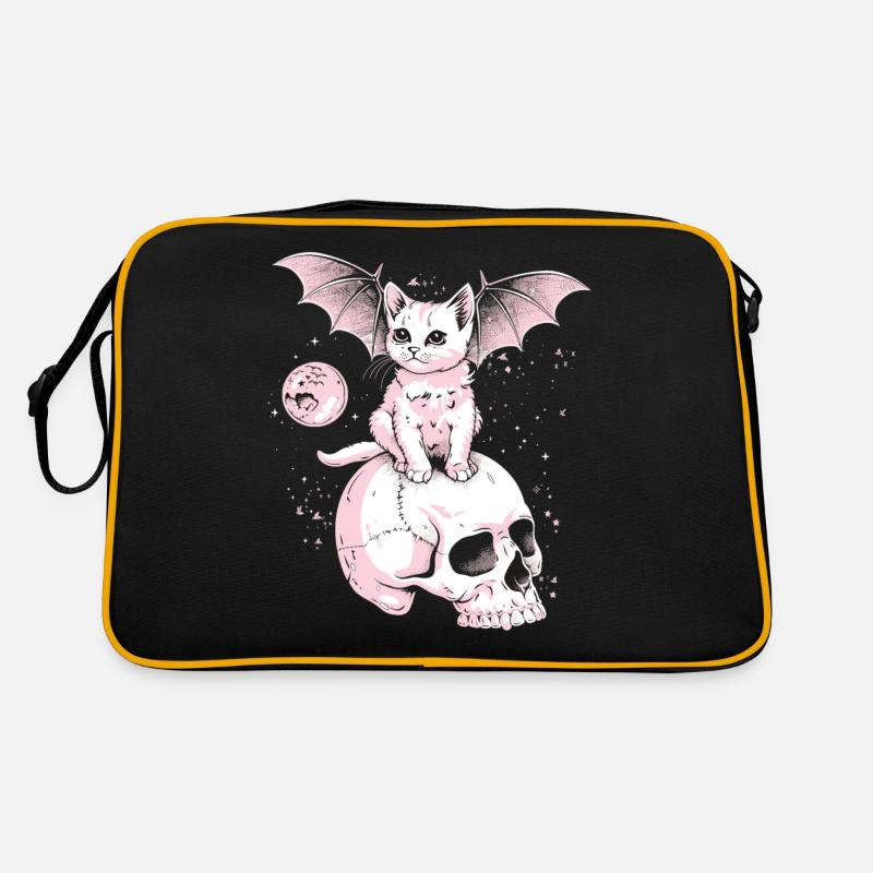 Kawaii Chat Pastel Goth Mignon Effrayant Sac Retro