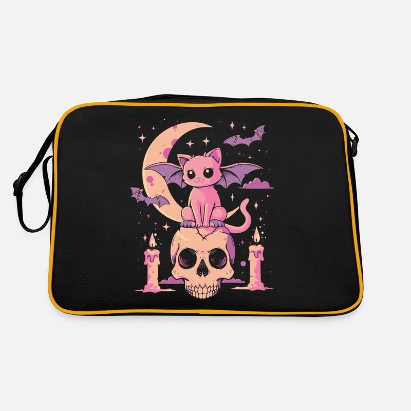 Kawaii Chat Pastel Goth Mignon Effrayant Sac Retro