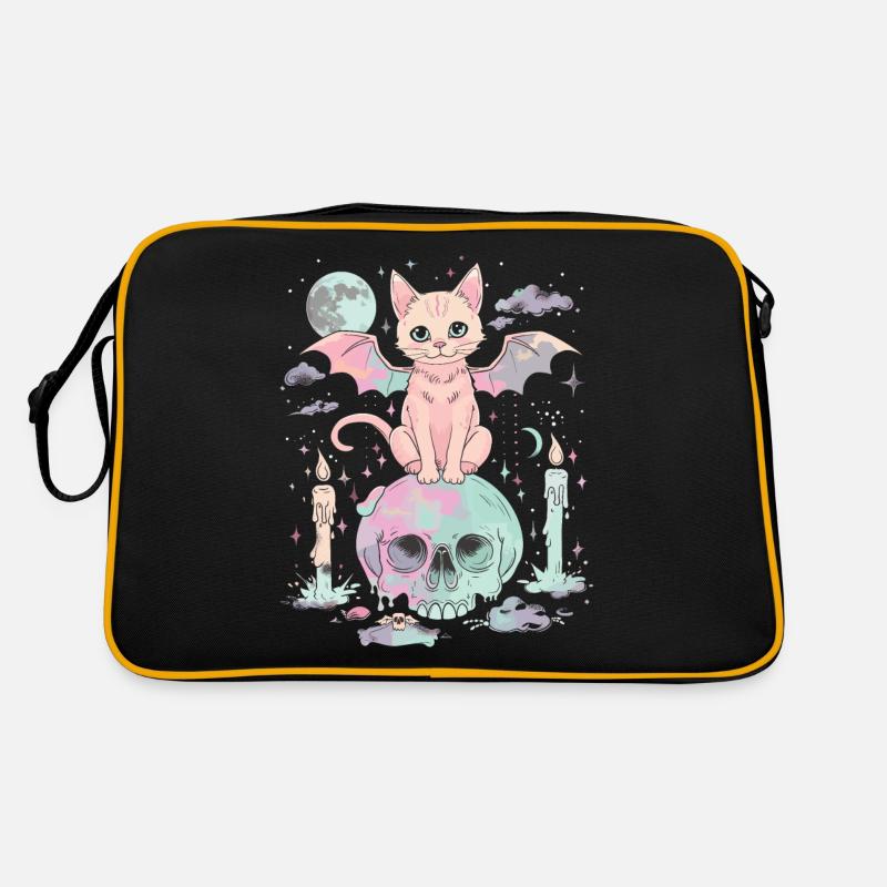 Kawaii Chat Pastel Goth Mignon Effrayant Sac Retro