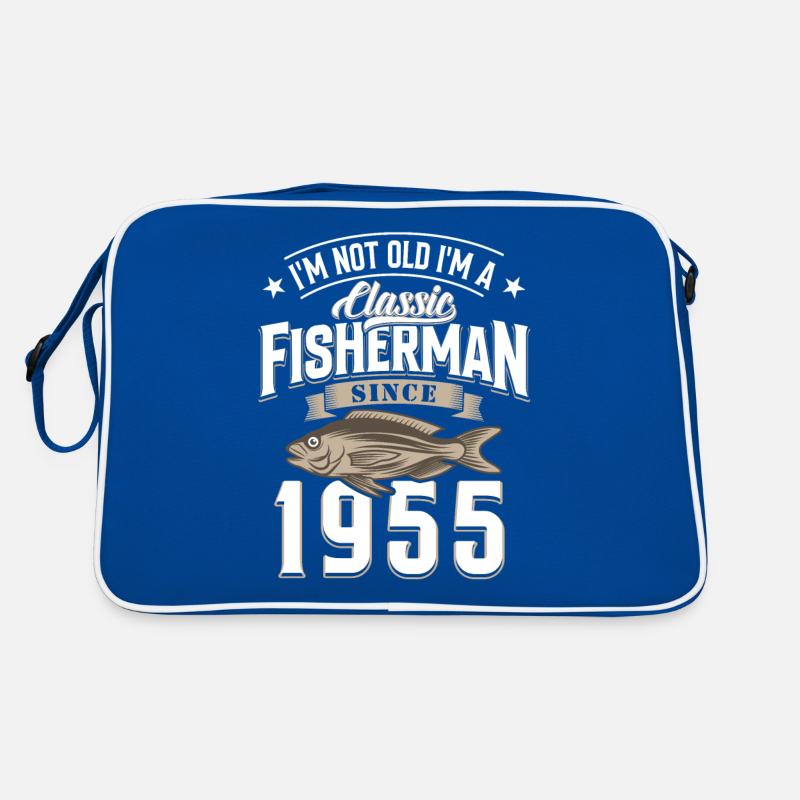 70e anniversaire 1955 Pêcheur Sac Retro