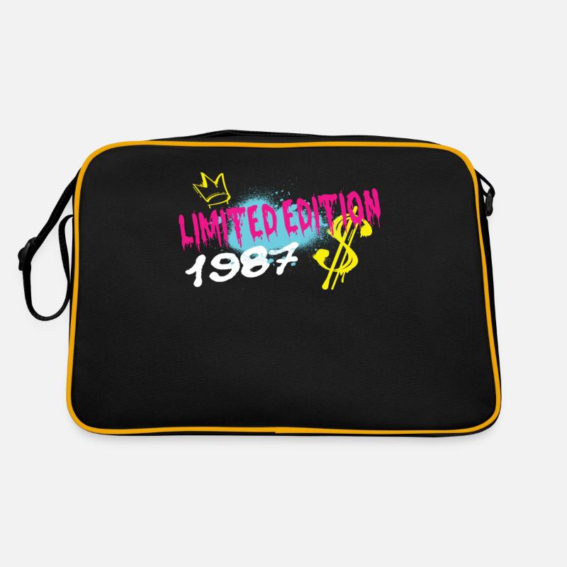 Edition Limitée 1987 Anniversaire Né 1987 Sac Retro