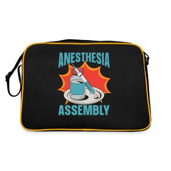 Anesthesiologist Team - Retro Bag - black/gold - Back