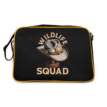 Jagdaufseher Kader - Retro Tasche - Schwarz/Gold - Hinten
