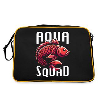 Fischzüchter Kader - Retro Tasche - Schwarz/Gold - Hinten