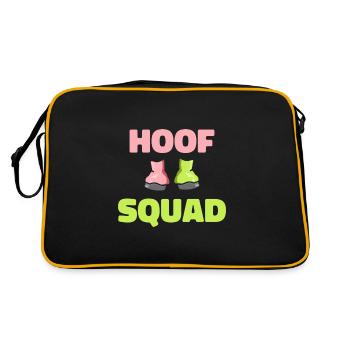 Hufschmied Kader - Retro Tasche - Schwarz/Gold - Hinten