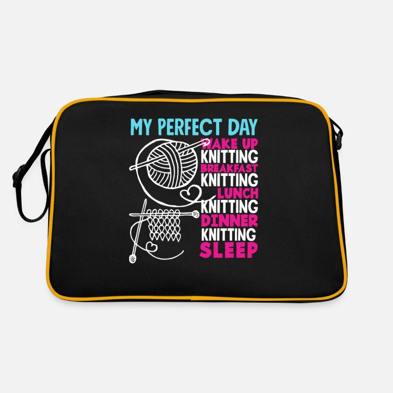 Stricken Mein Perfekter Tag Retro Tasche