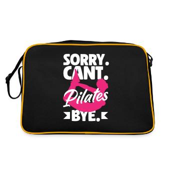 Désolé, je ne peux pas Pilates Bye - Sac Retro - noir/or - Dos
