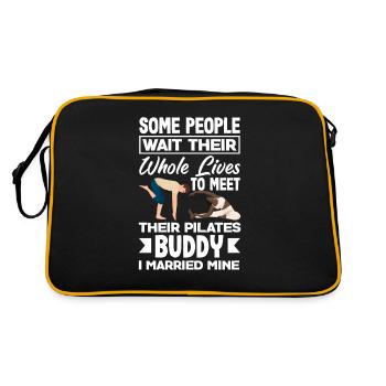 Pilates Buddy J’ai épousé le mien - Sac Retro - noir/or - Dos