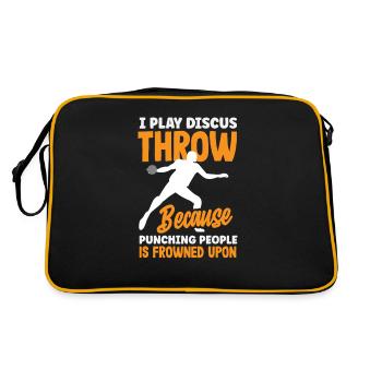 Lancer du disque Athlète Cadeau d’athlète - Sac Retro - noir/or - Dos