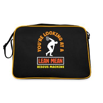 Lancer du disque Athlète Cadeau d’athlète - Sac Retro - noir/or - Dos