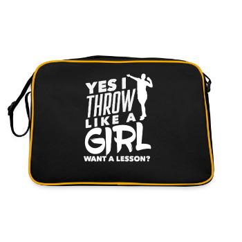 Lancer du disque Athlète Cadeau d’athlète - Sac Retro - noir/or - Dos