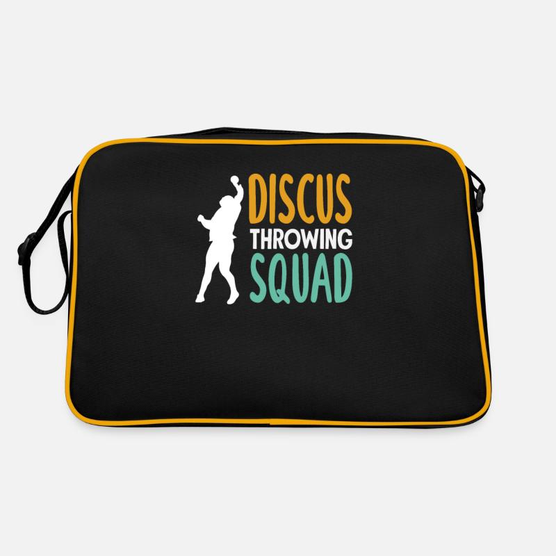 Diskus Diskuswurf Leichtathlet Sportler Geschenk Retro Tasche