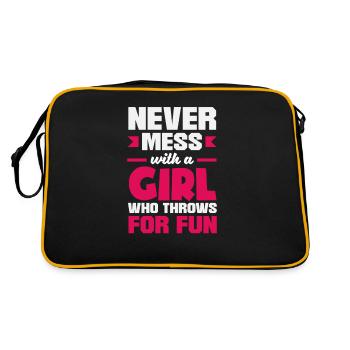 Lancer du disque Athlète Cadeau d’athlète - Sac Retro - noir/or - Dos