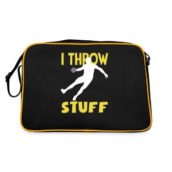 Lancer du disque Athlète Cadeau d’athlète - Sac Retro - noir/or - Dos