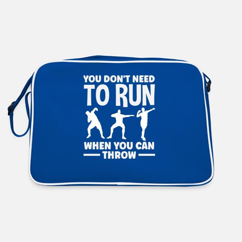 Diskus Diskuswurf Leichtathlet Sportler Geschenk Retro Tasche