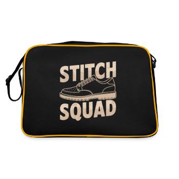 Schuster Kader - Retro Tasche - Schwarz/Gold - Hinten