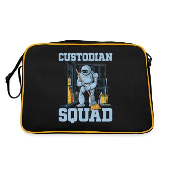 Depotbank Kader - Retro Tasche - Schwarz/Gold - Hinten