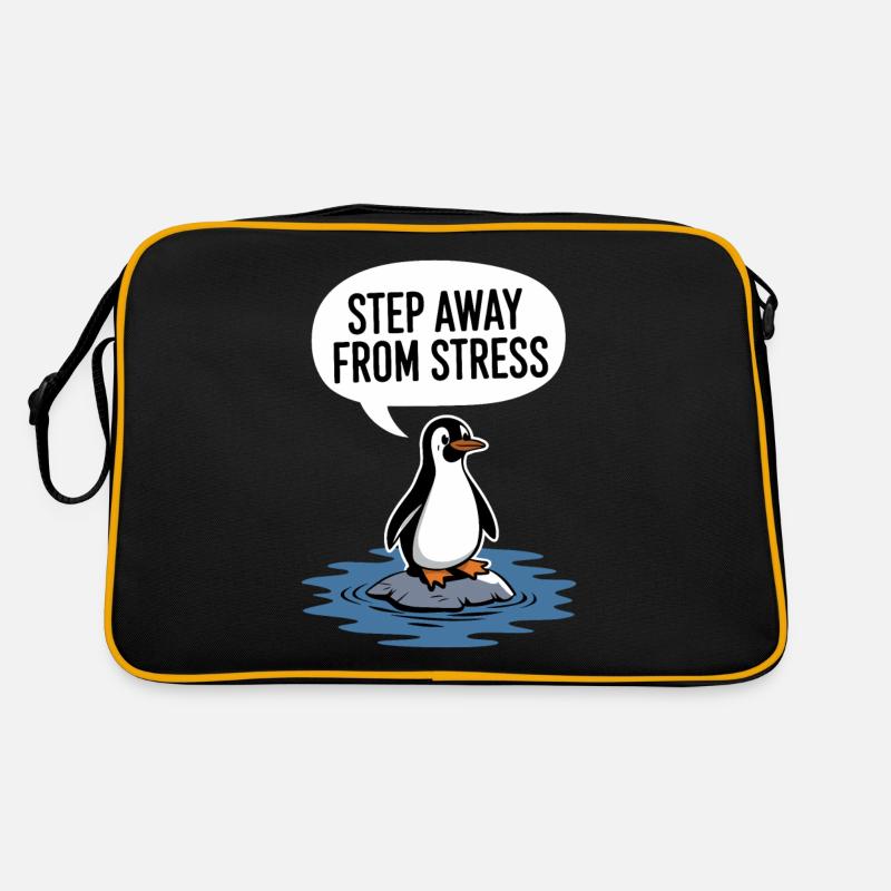 Pinguin: Einfach Mal Abschalten Retro Tasche