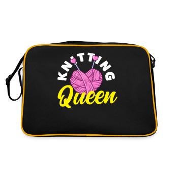 Tricot Queen Coeur Design - Sac Retro - noir/or - Dos