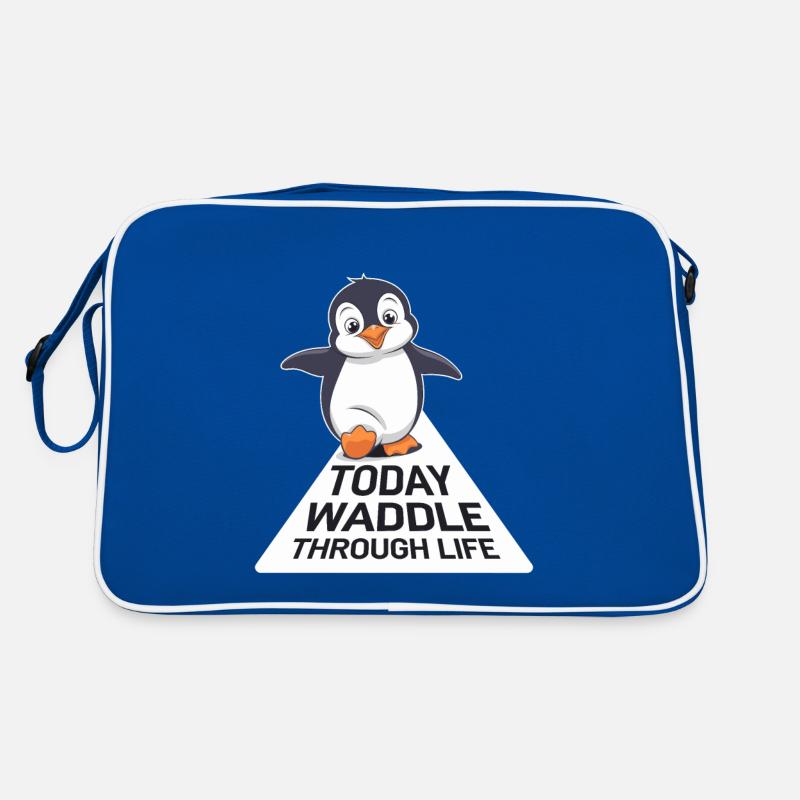 Today waddling through life Penguin Retro Bag