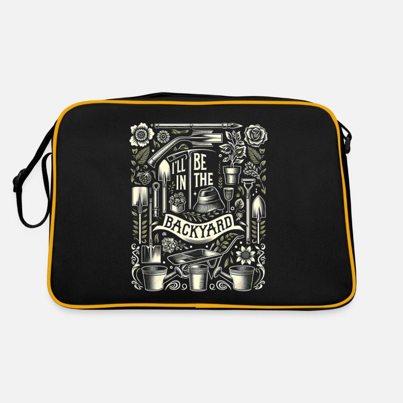 I'll Be In The Backyard 9 Retro Tasche
