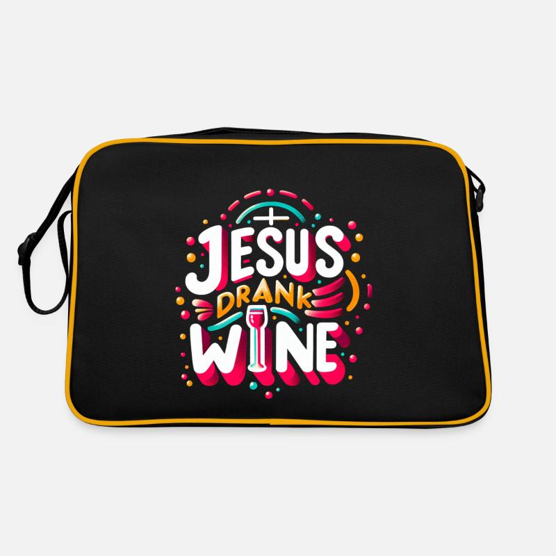Jesus Drank Wine 11 Retro Tasche