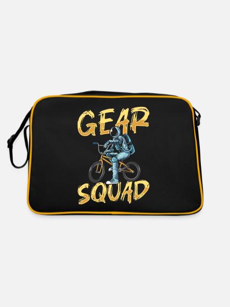 Bicycle Mechanic Squad - Retro Bag - black/gold - Back