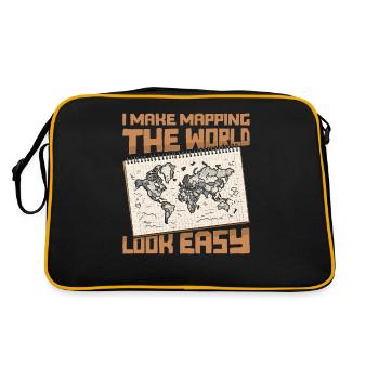 Cartographer - Retro Bag - black/gold - Back