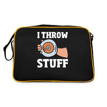 Lancer du disque Athlète Cadeau d’athlète - Sac Retro - noir/or - Dos