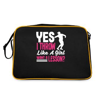 Lancer du disque Athlète Cadeau d’athlète - Sac Retro - noir/or - Dos
