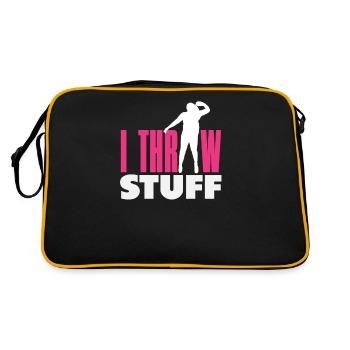 Lancer du disque Athlète Cadeau d’athlète - Sac Retro - noir/or - Dos